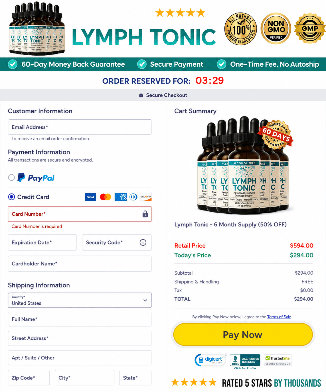 lymph-tonic-order-page