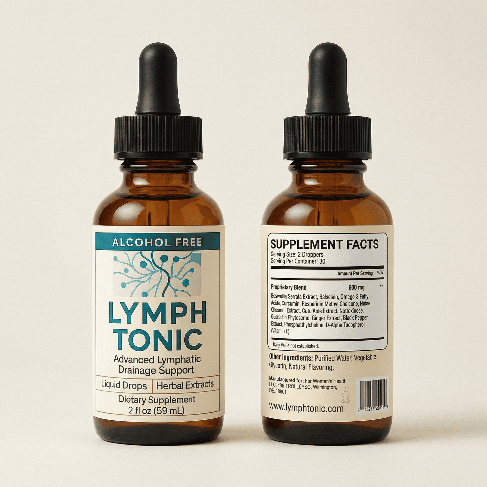Lymph Tonic ingredients and botanical formula